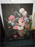 O/C Signed Floral Painting