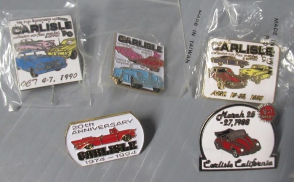 (5) Assorted Carlisle Pins.