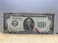 1934 C $100 Federal Reserve Note United States