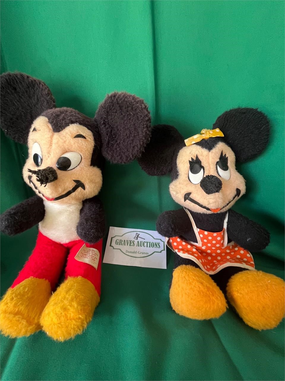 Vintage Mickey and Minnie 16”