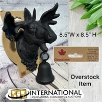 Cast Iron Moose Dinner Bell