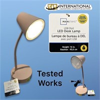 USB Port LED Desk Lamp