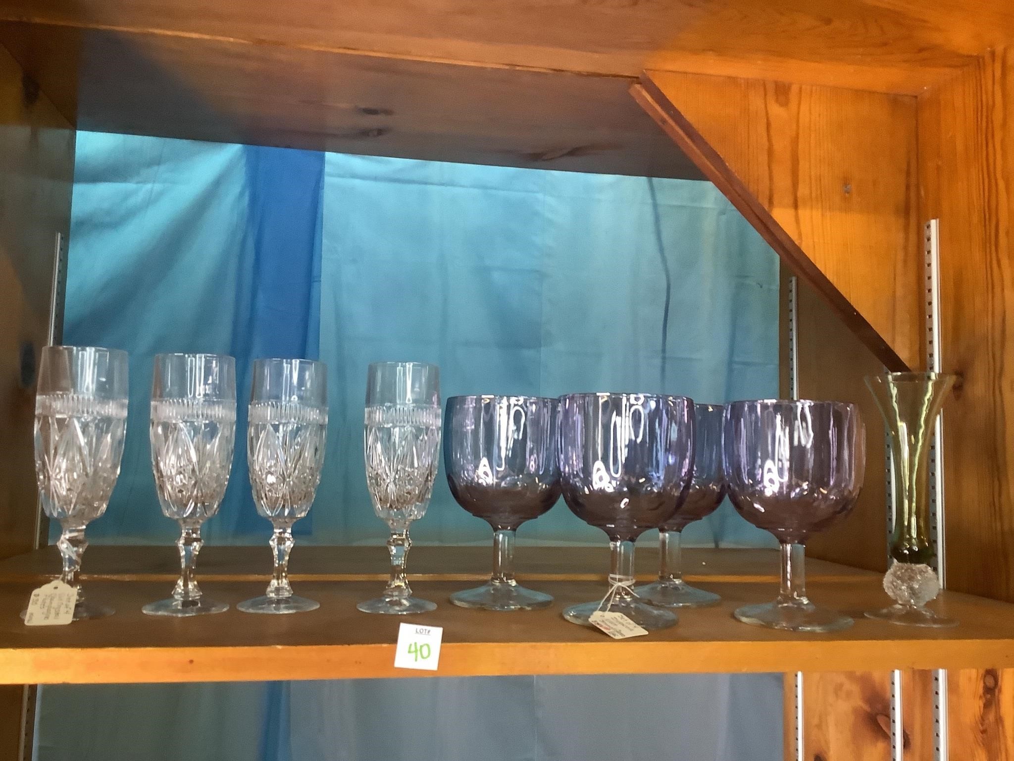 Assorted Stemware, Porcelain & Misc