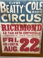 Richmond Indiana Beatty-Cole poster from the