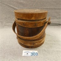 Wooden 7" Firkin Sugar Bucket