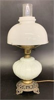 Vintage Glass & Metal Lamp