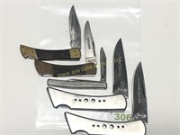 A Lot Of Five Inexpensive Folding Knives