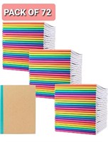 PAPERAGE 72-Pack Composition Notebook Journals, 12