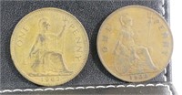 1935 & 1962 One Penny Coins