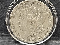 1891 O Morgan Silver Dollar Coin