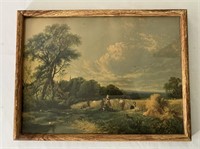 Vintage Pastoral Scene Print