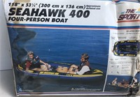 Inflatable 4 Person Sea Kayak with Paddles