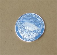 Woodcock COLLECTORS PROOF COIN NO. AM. HUNTING Cl