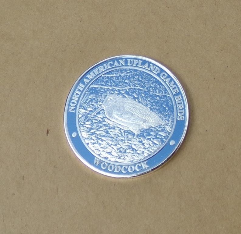 Woodcock COLLECTORS PROOF COIN NO. AM. HUNTING Cl