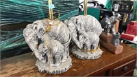 3 ASST ELEPHANT TABLE LAMPS