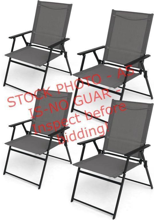 4 courtyard Patio Folding Chairs