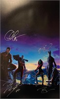 Autograph Guardians of Galaxy Poster