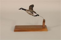 Miniature Canada Goose Decoy, Flying Position, by