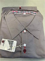 XXL GREY BUTTON DRESS SHIRT