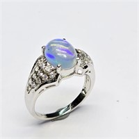 Silver Opal Tanzanite(1.8ct) Ring