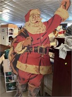 Outdoor Wooden Santa