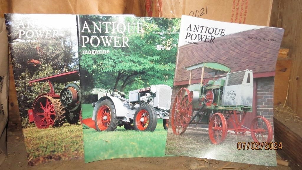 Vintage Antique Power Magazines