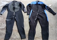 2 XL wet suits Oceanic and Aqua Lung