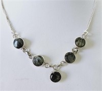 Sterling Silver Labrodorite Necklace