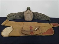 Soft gun case and Military canteen and belt