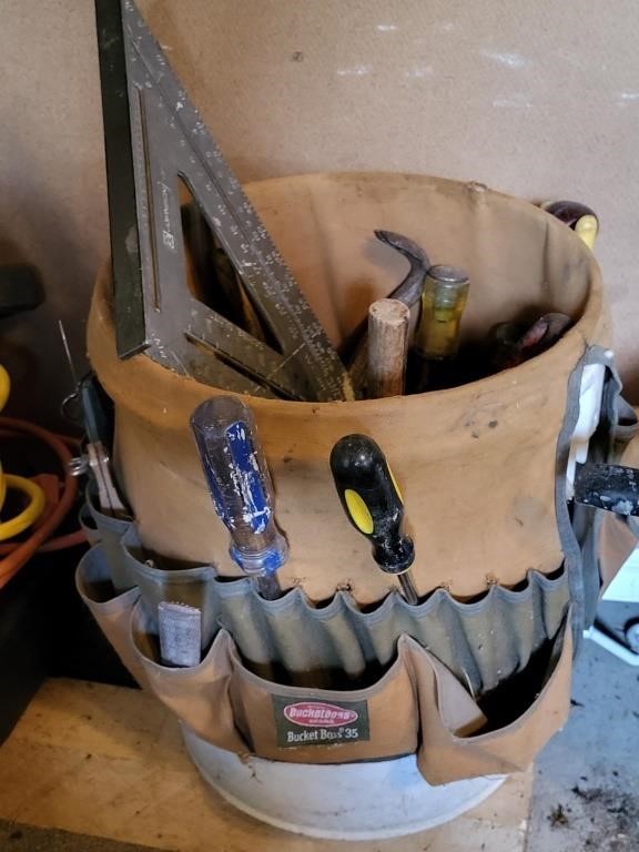 Bucket Tool Belt & Bucket of Tools