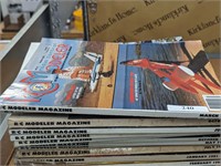 Lot vintage rc model plane magazines