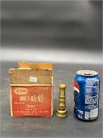 NELSON SOLID BRASS HOSE NOZZLES NOS IN CASE 1 DOZ.