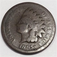 1865 Indian Head Penny Rare Date