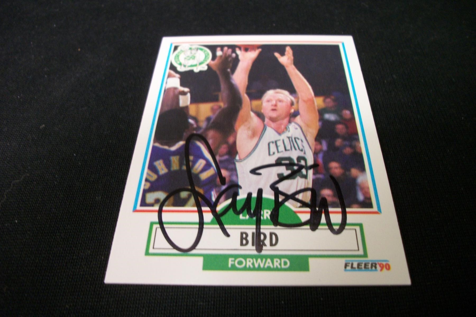 1990 FLEER LARRY BIRD AUTOGRAPH RCA COA