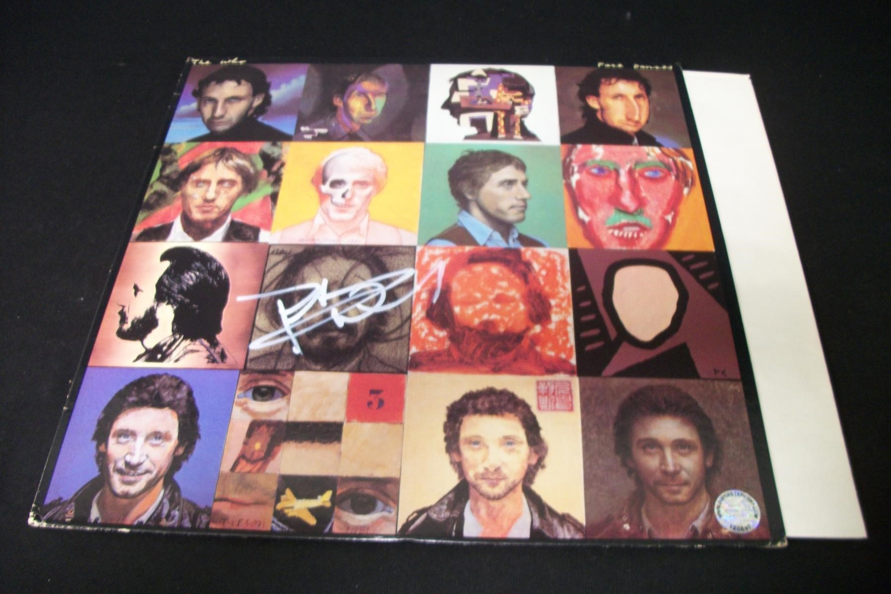 PETE TOWNSHEND SIGNED WHO ALBUM COVER COA