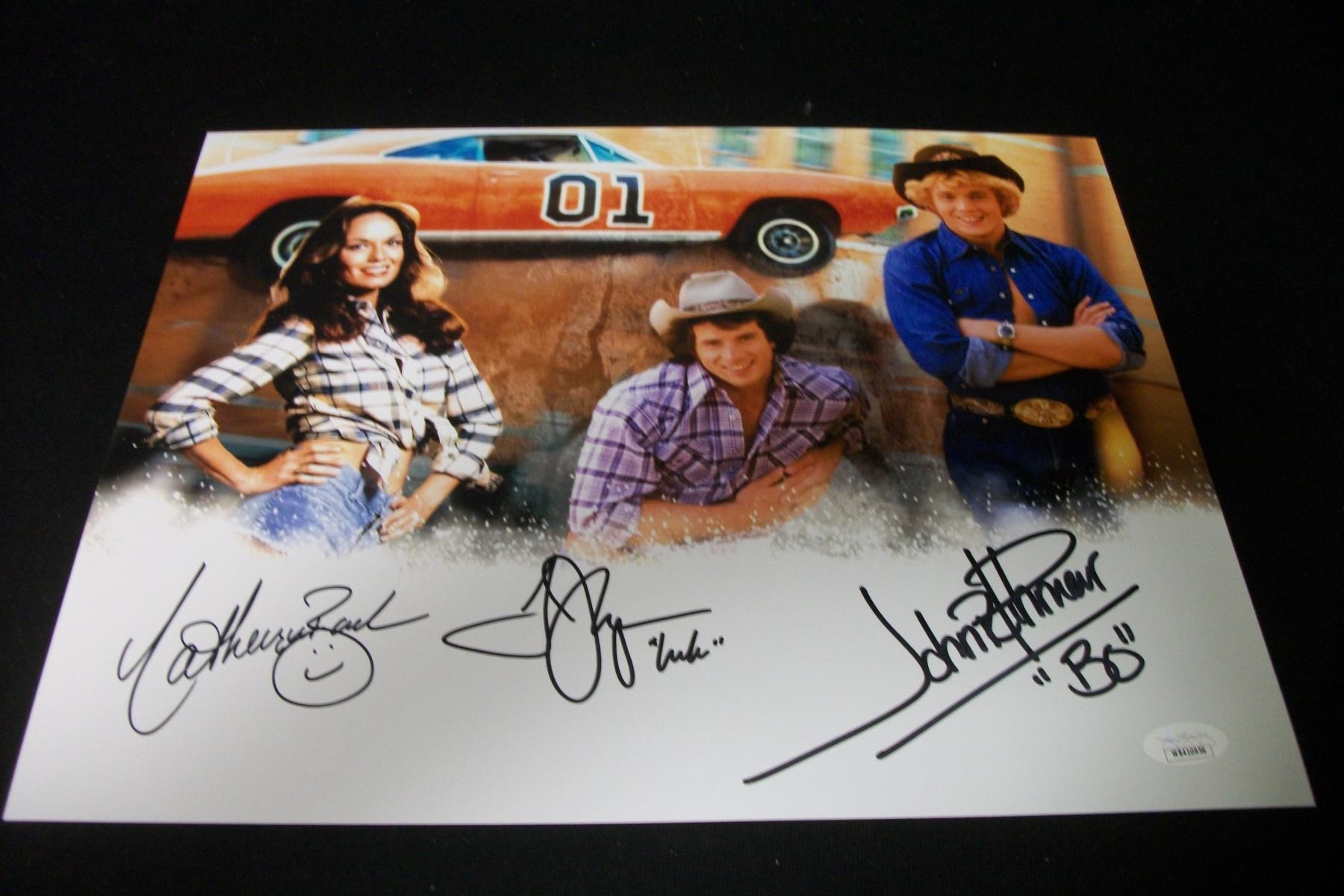 DUKES OF HAZZARD CAST SIGNED 11X14 PHOTO JSA