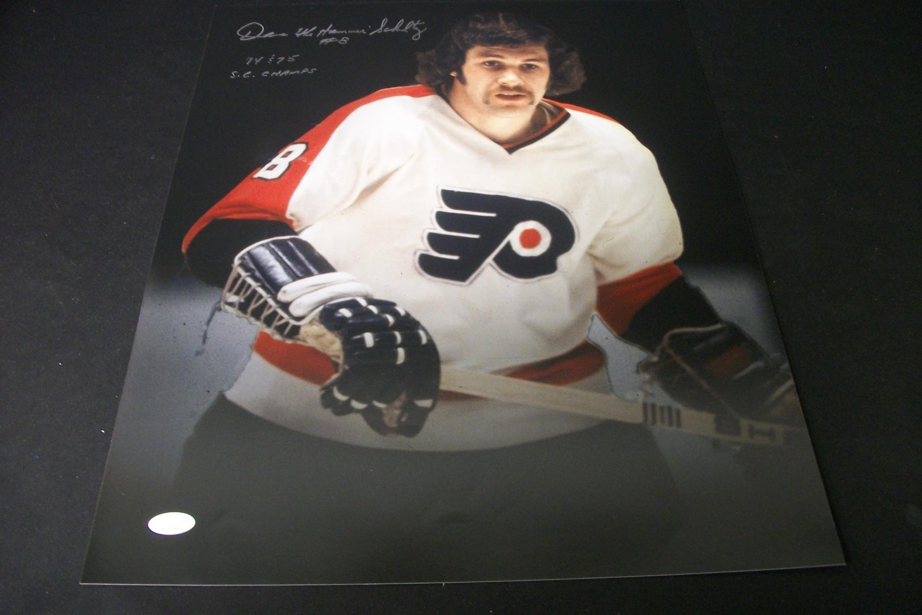 FLYERS DAVE SCHULTZ SIGNED 16X20 PHOTO JSA