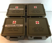 4 Military First Aid Boxes