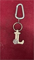 L Initial Hawaii Keychain