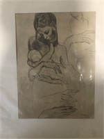 Picasso Mother And Child With 4 Hands Studies
