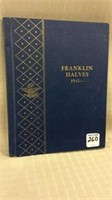 Folder of Franklin Halves 1948-1961