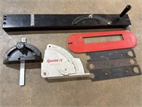 7in Miter Gauge & Saw Gauge & misc