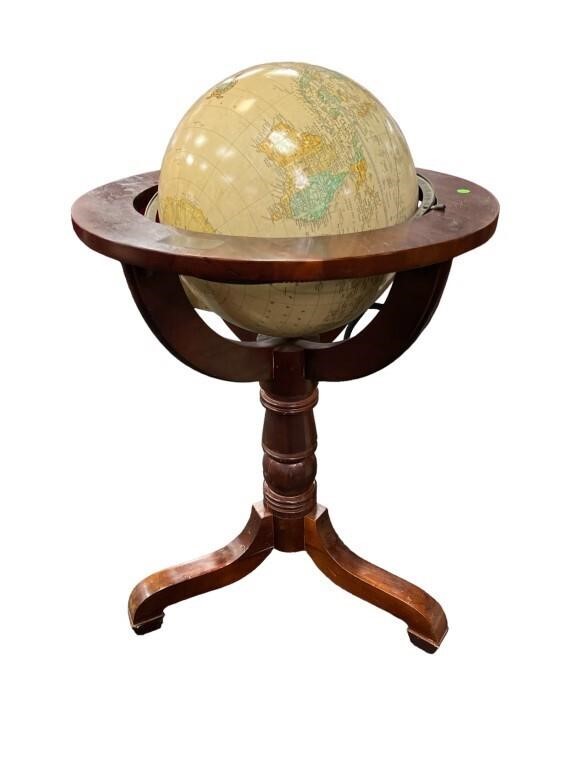 NORMAN ROCKWELL GLOBE, Santa At The Globe, with