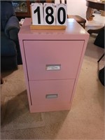 Pink 2 Drawer File Cabinet 29" X 15" X 14"