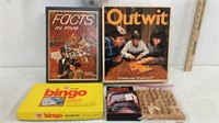 Vintage game lot.  Outwit, bingo, boggle