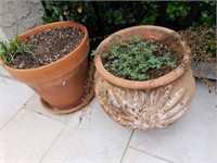 Two Terracotta Planters