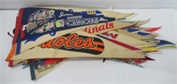 Large group of pennants includes Shrine Circus,