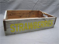 Primitive Vintage Wooden Strawberries Crate