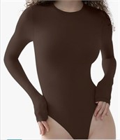New (Size S) Neck Long Sleeve Bodysuit for Women