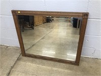 Oak Framed Rectangular Mirror